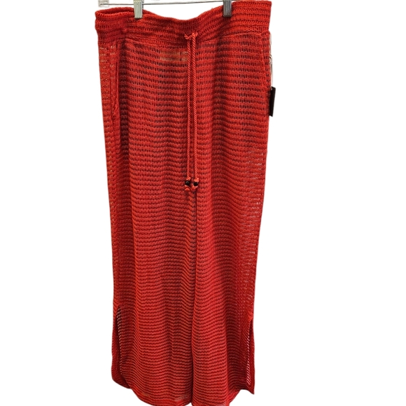 Haute Hippie Red Open Knit Cover-up Pant NEW - Picture 1 of 6
